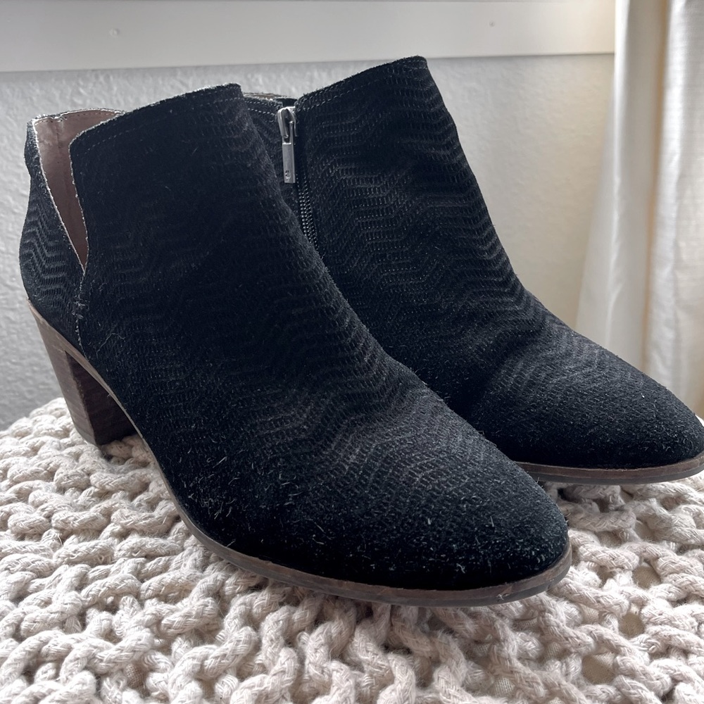 Lucky Brand Black Booties. Size 9.5